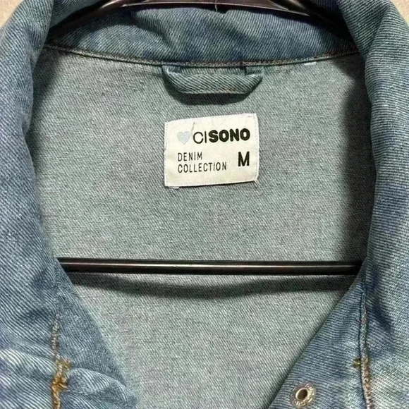 CI SONO denim jacket Medium NWT - Picture 2 of 9